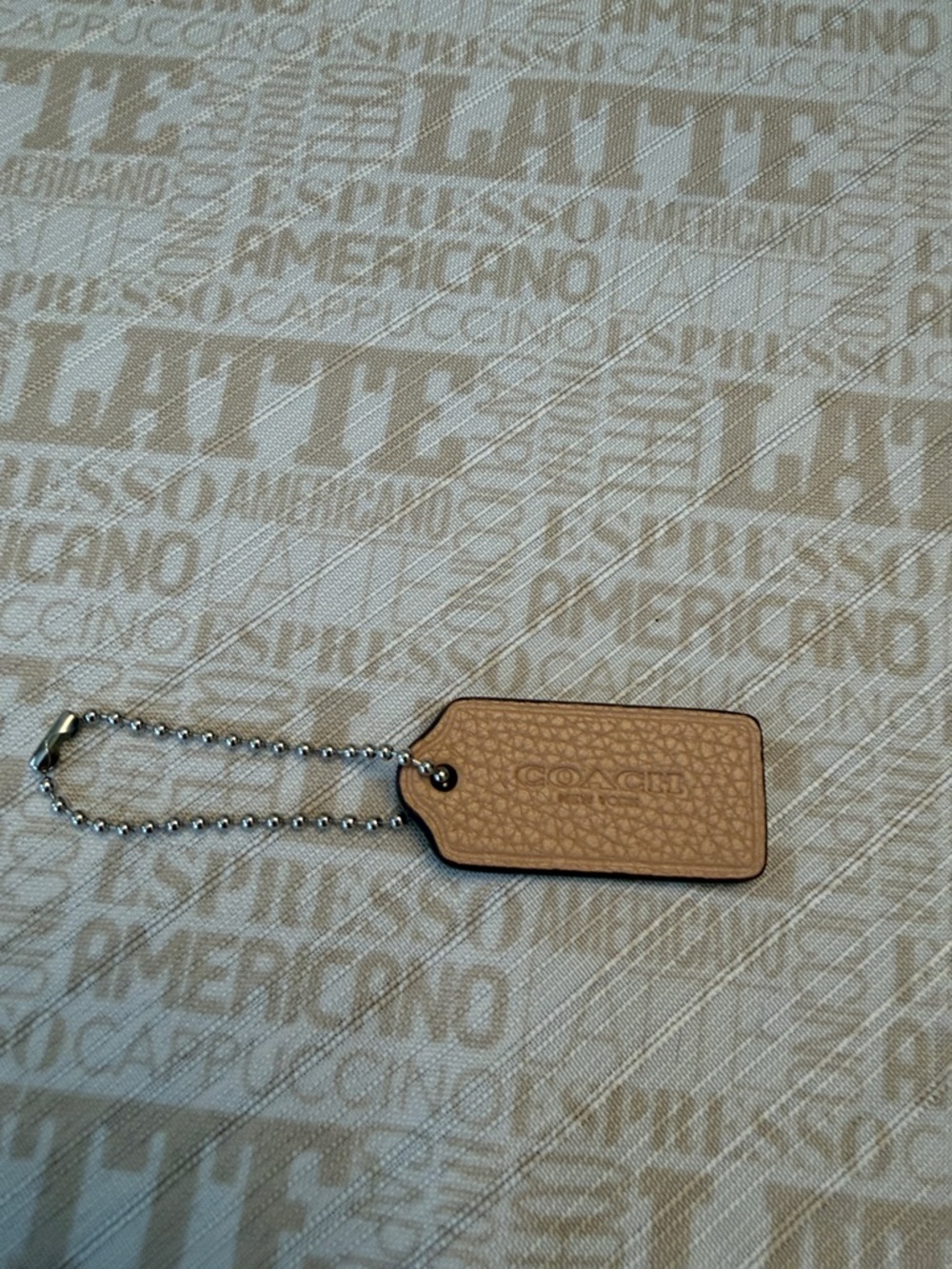 Coach leather Hangtag